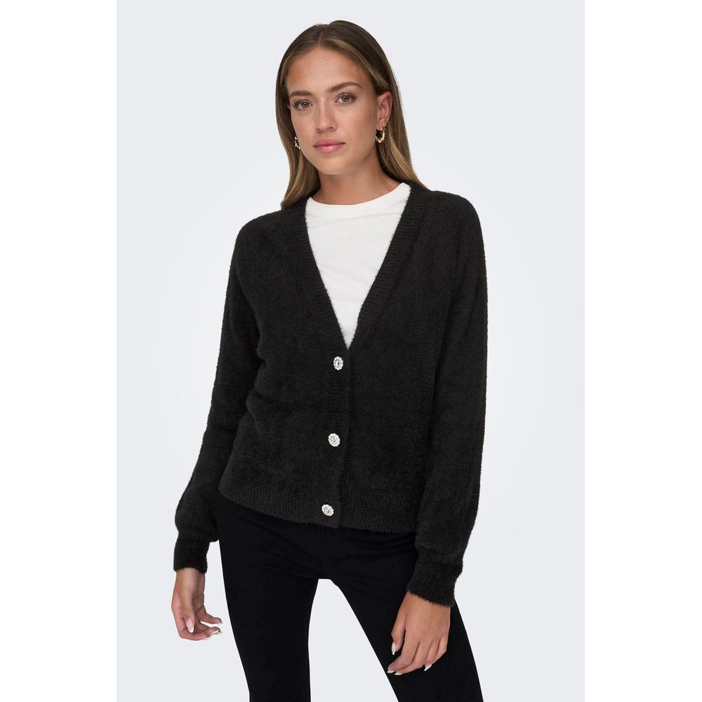 Black Nylon Cardigan