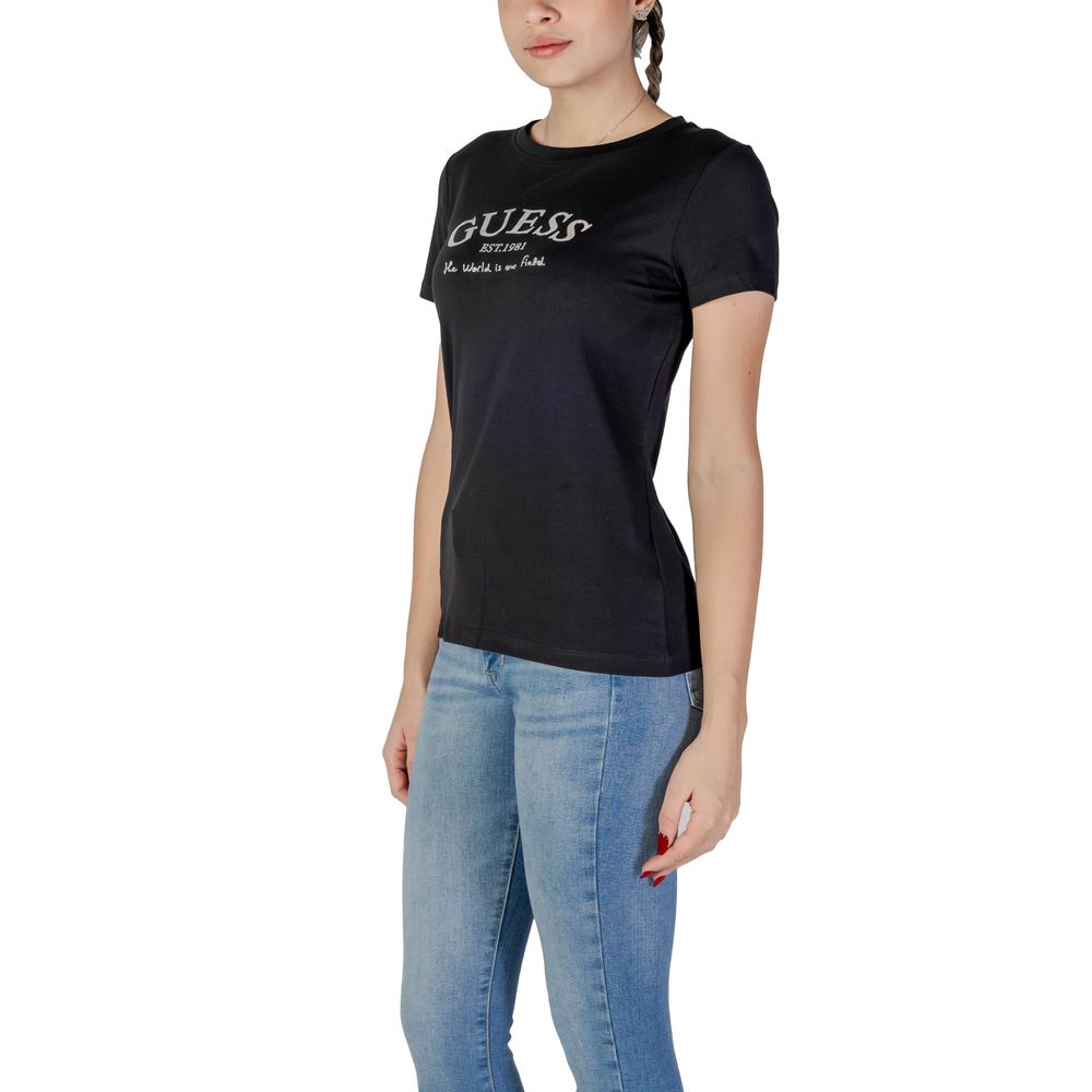 Black Cotton Tops & T-Shirt