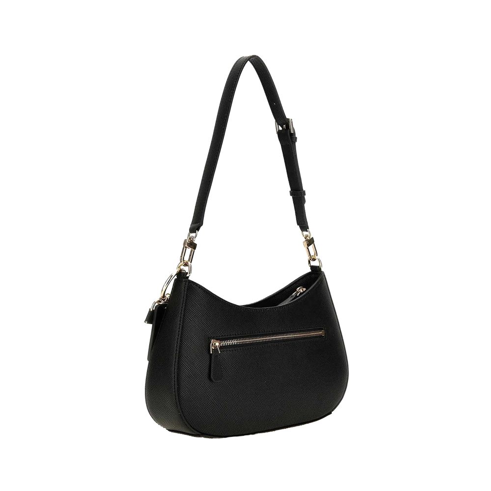 Black Polyester Handbag