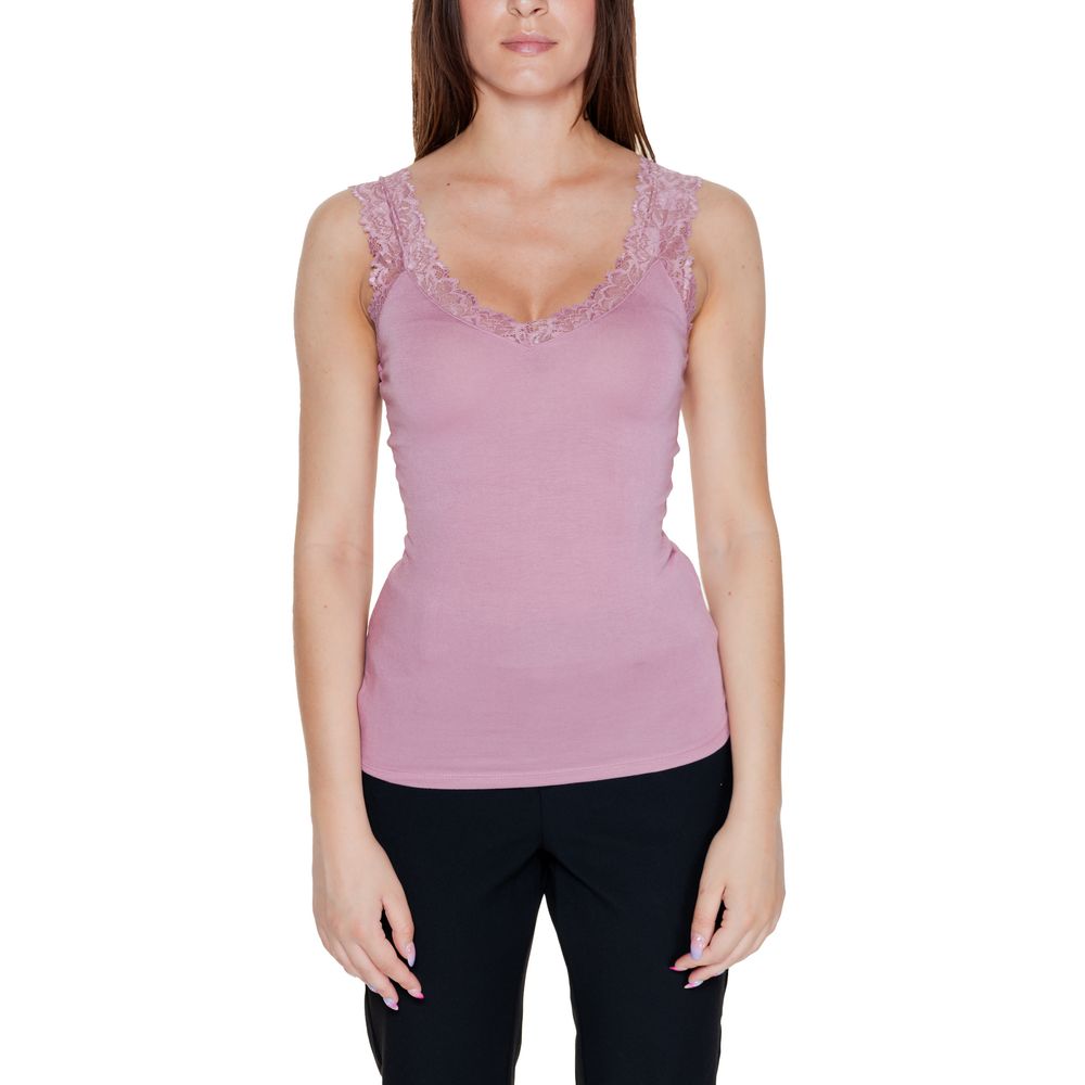 Pink Viscose Tops & T-Shirt