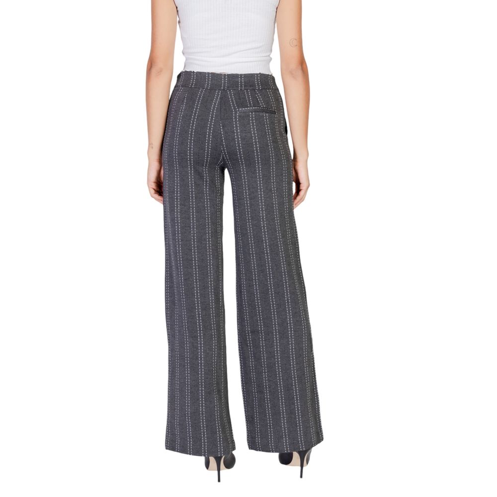 Gray Viscose Jeans & Pant