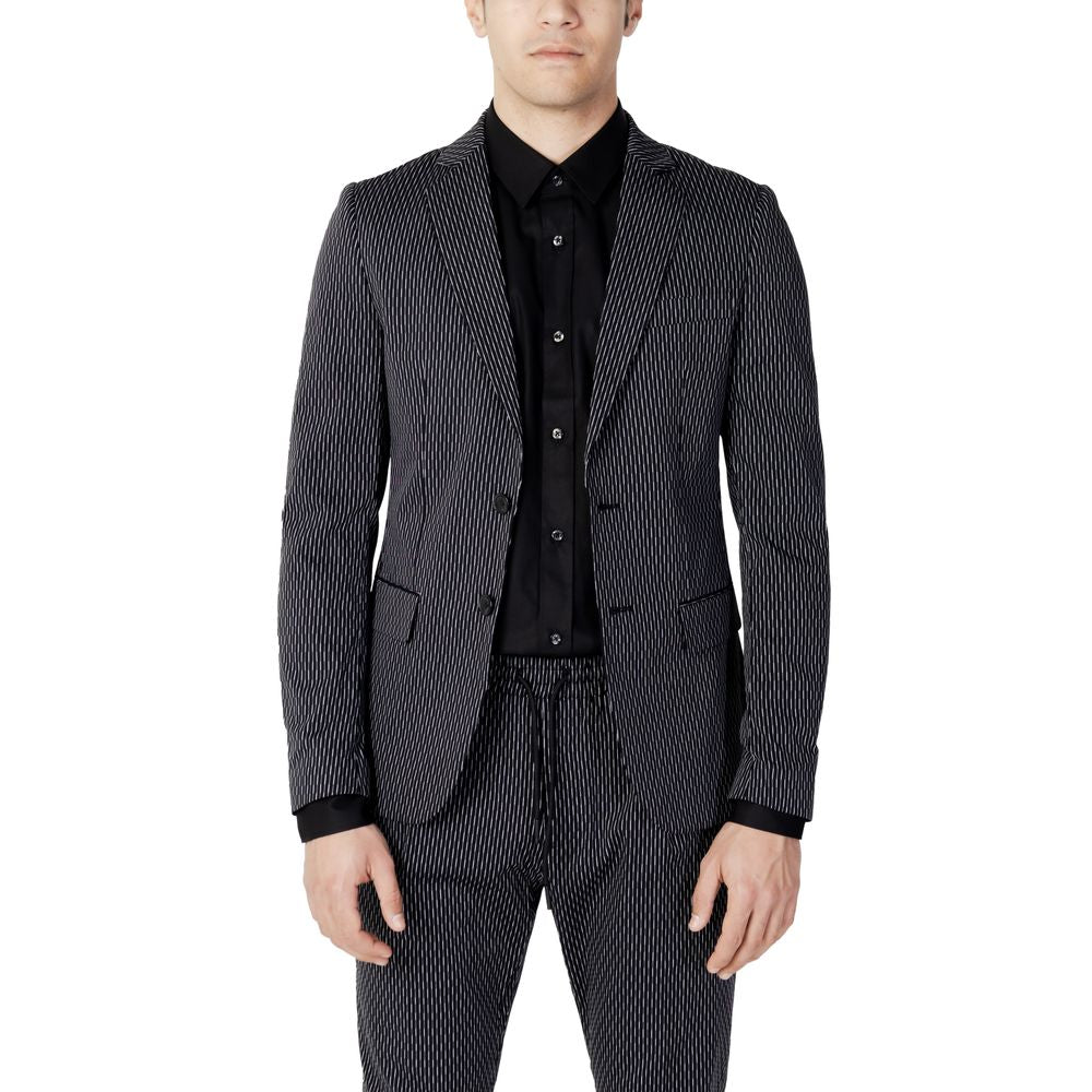 Black Cotton Blazer