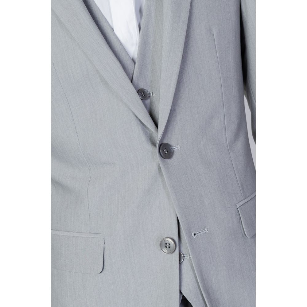 Gray Polyester Suit