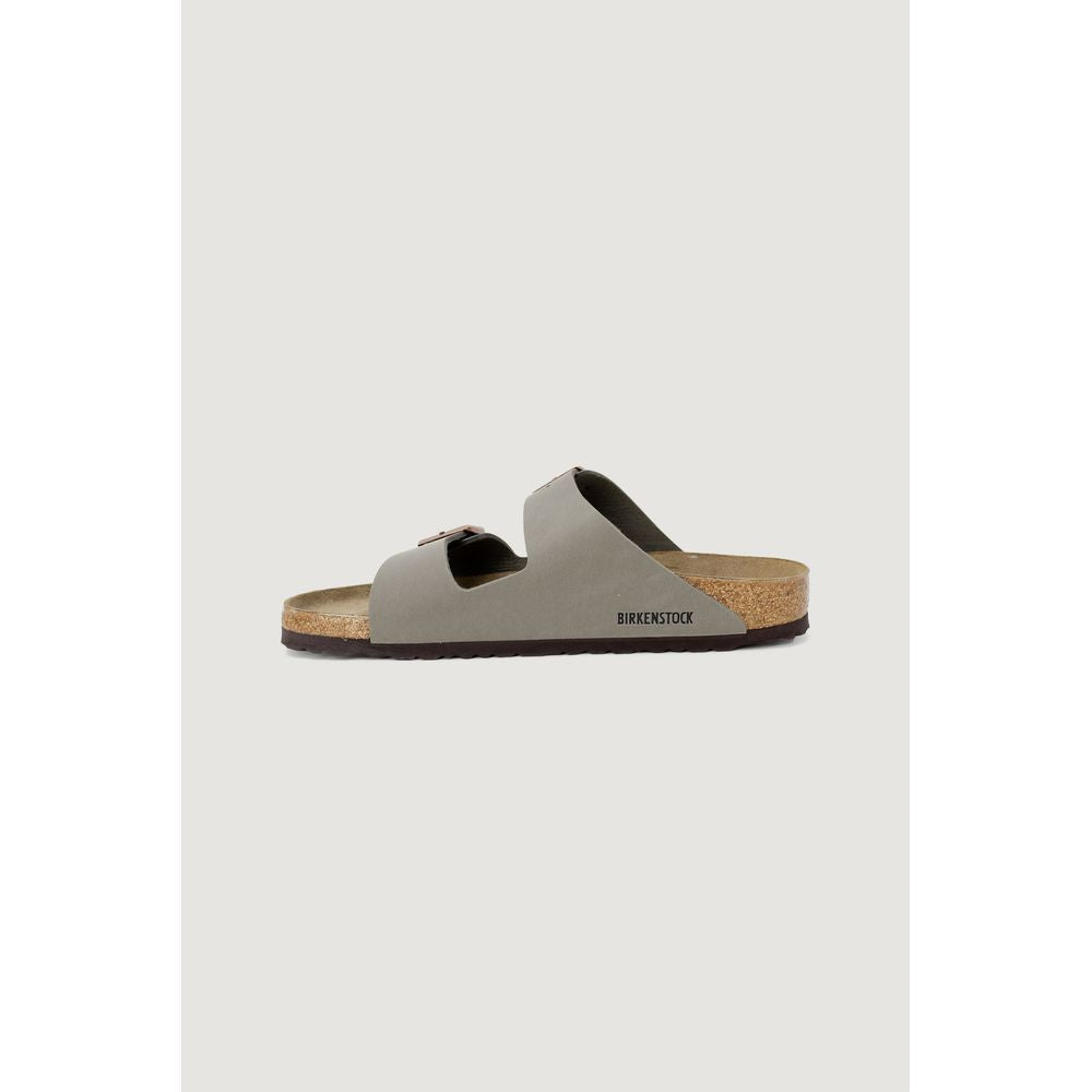 Gray Leather Sandal