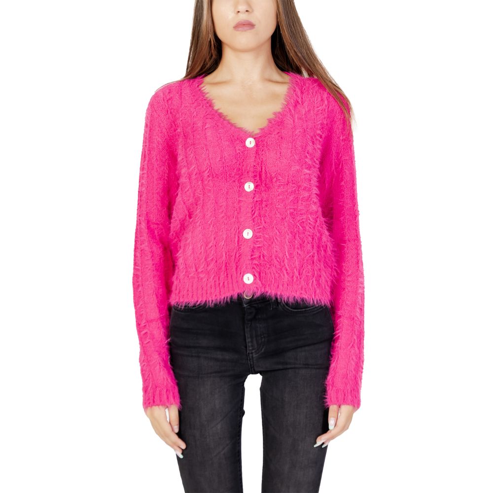 Pink Nylon Cardigan