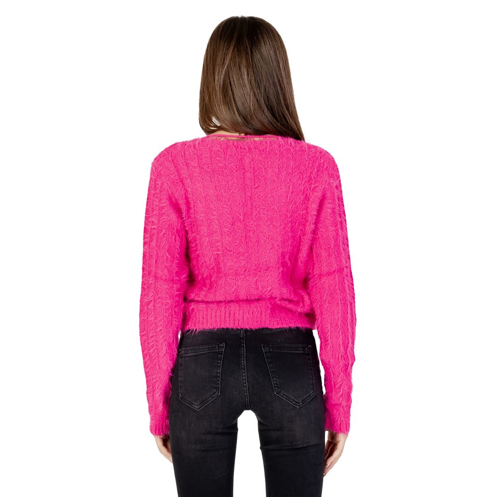 Pink Nylon Cardigan