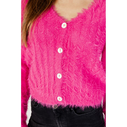 Pink Nylon Cardigan