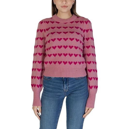 Pink Polyester Sweater