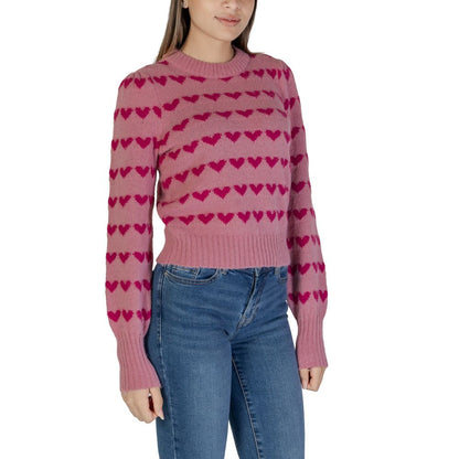 Pink Polyester Sweater