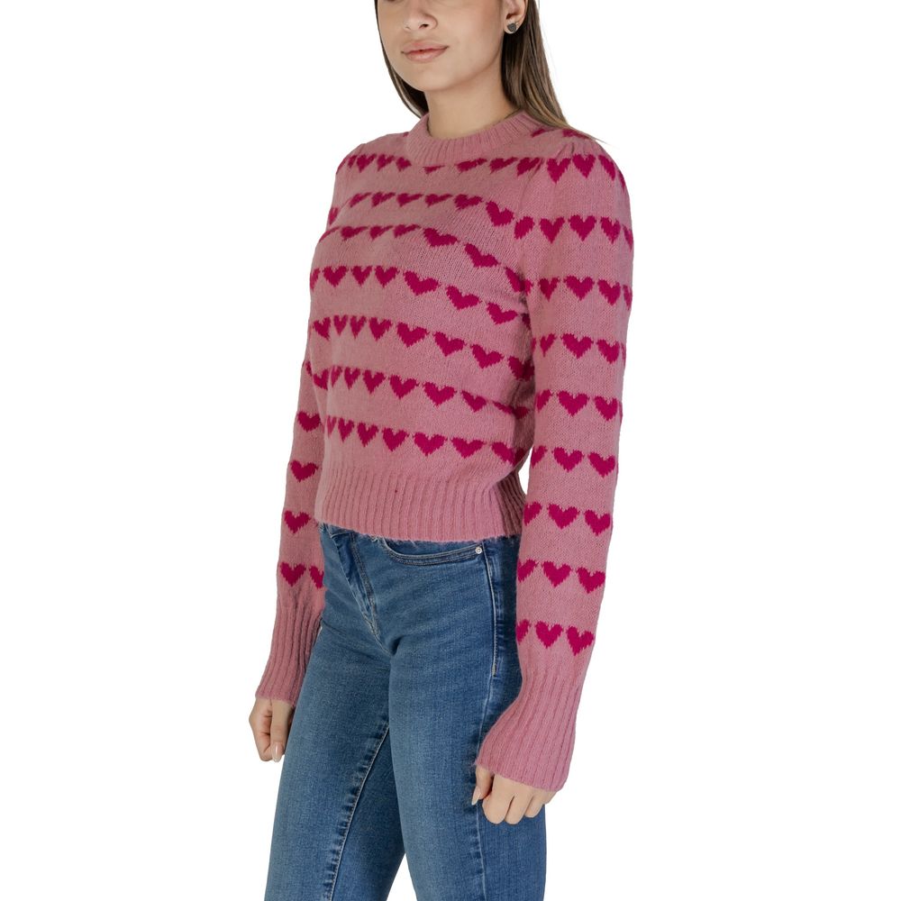 Pink Polyester Sweater