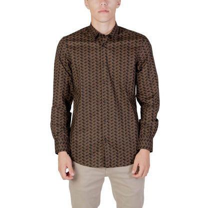 Brown Cotton Shirt