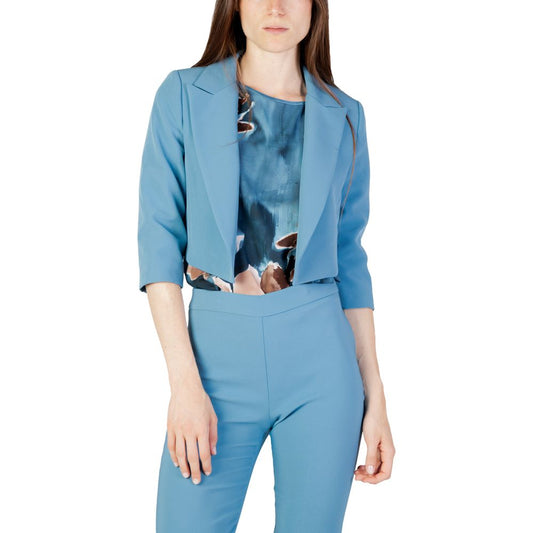 Turquoise Polyester Suits & Blazer