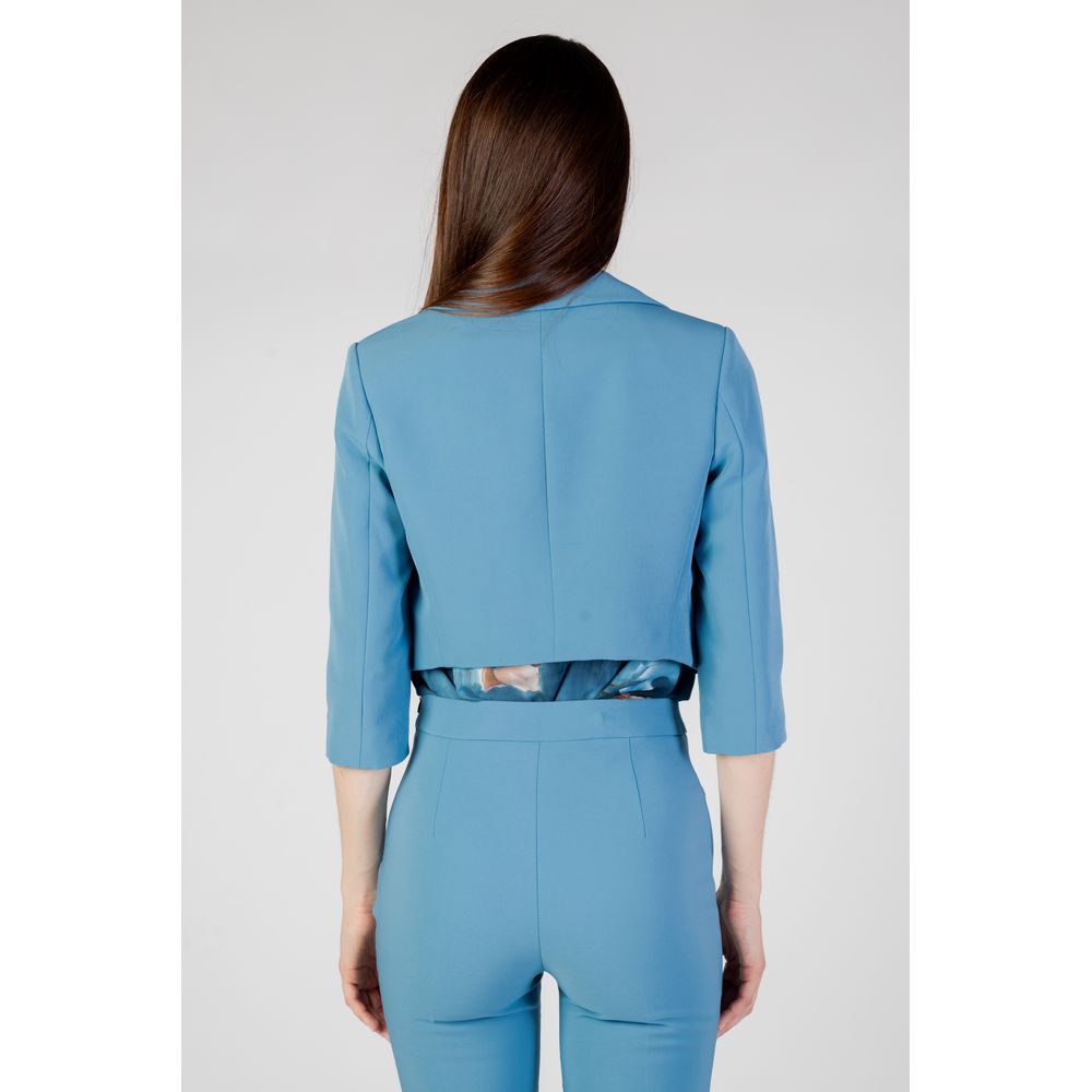 Turquoise Polyester Suits & Blazer