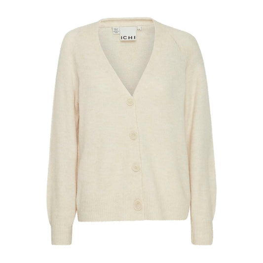 Beige Acrylic Cardigan