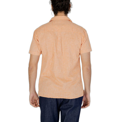 Orange Linen Shirt