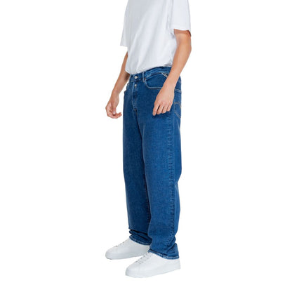 Blue Cotton Jeans & Pant