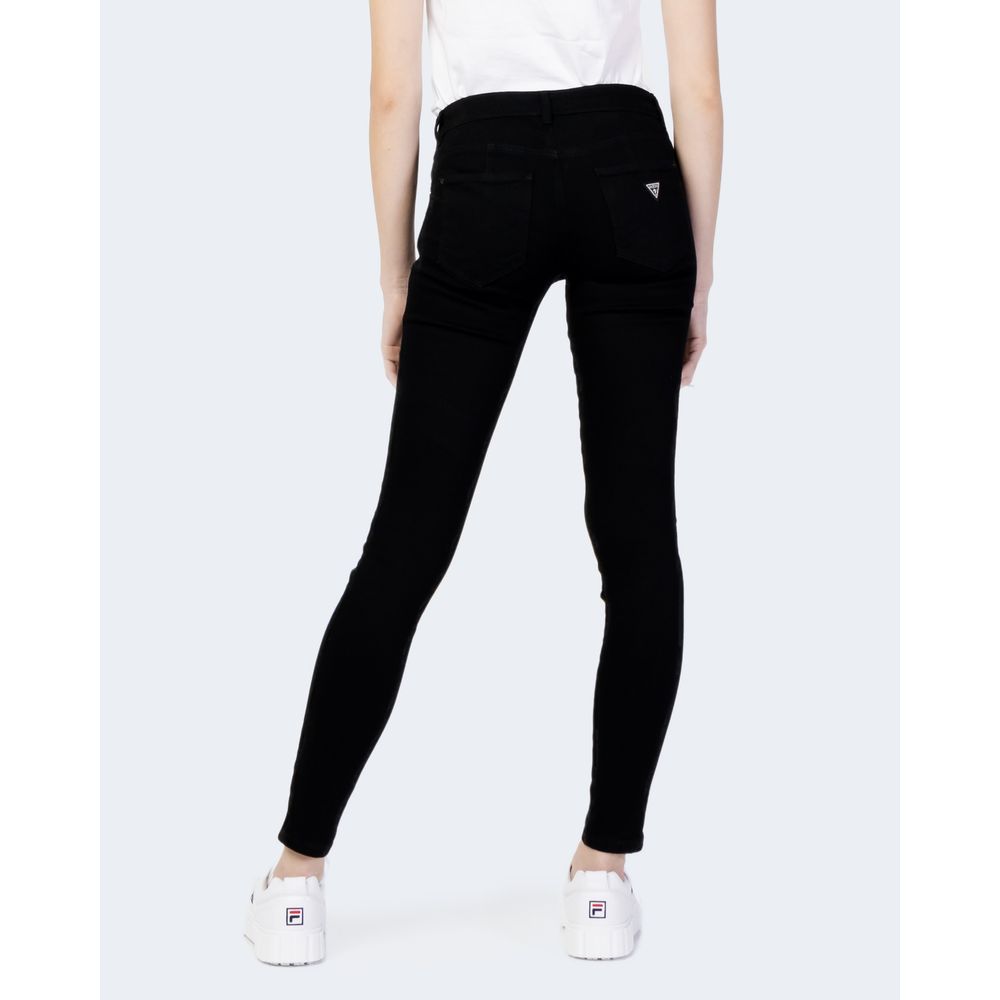 Black Cotton Jeans & Pant