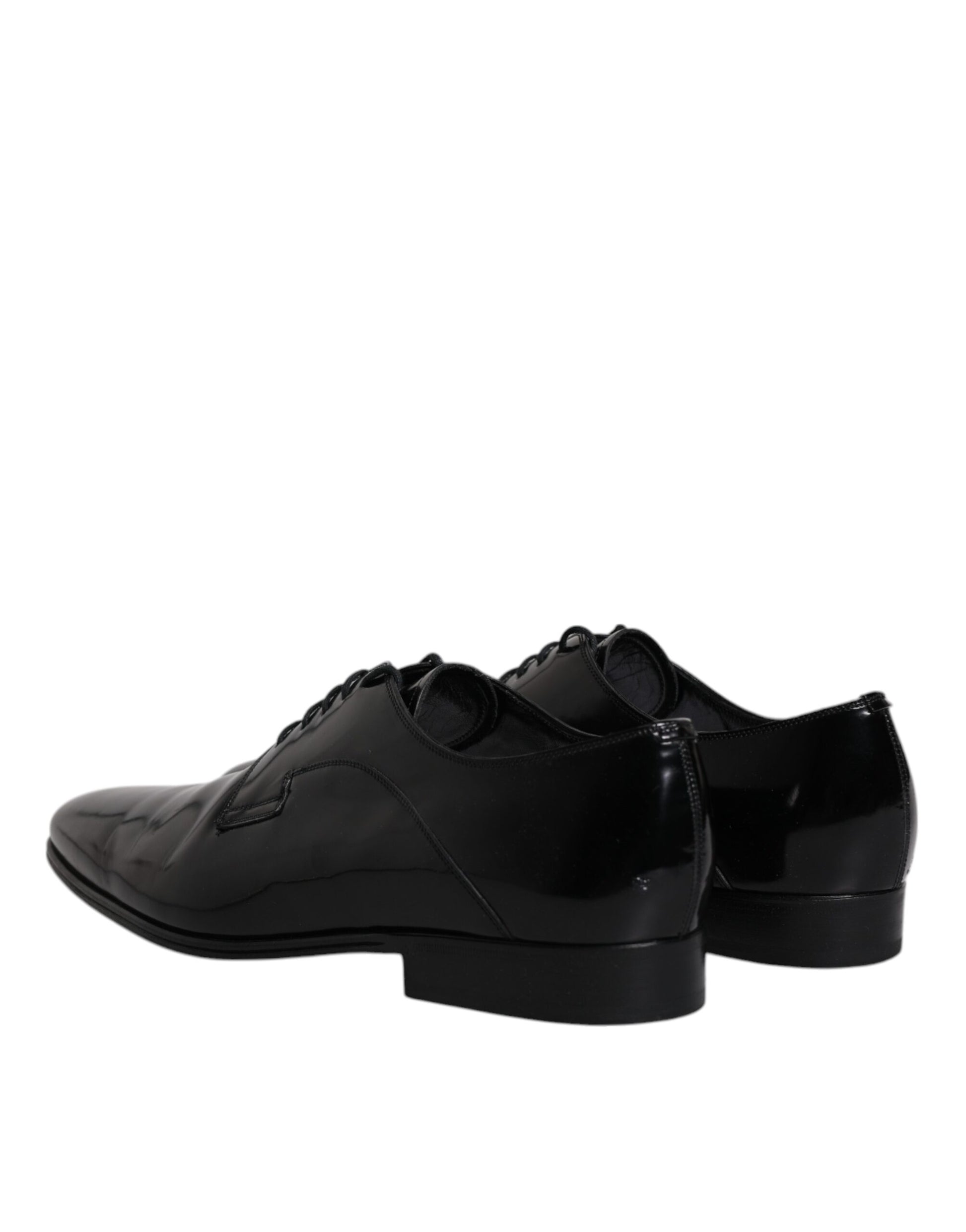 Black Leather Lace Up Derby Formal Shoes