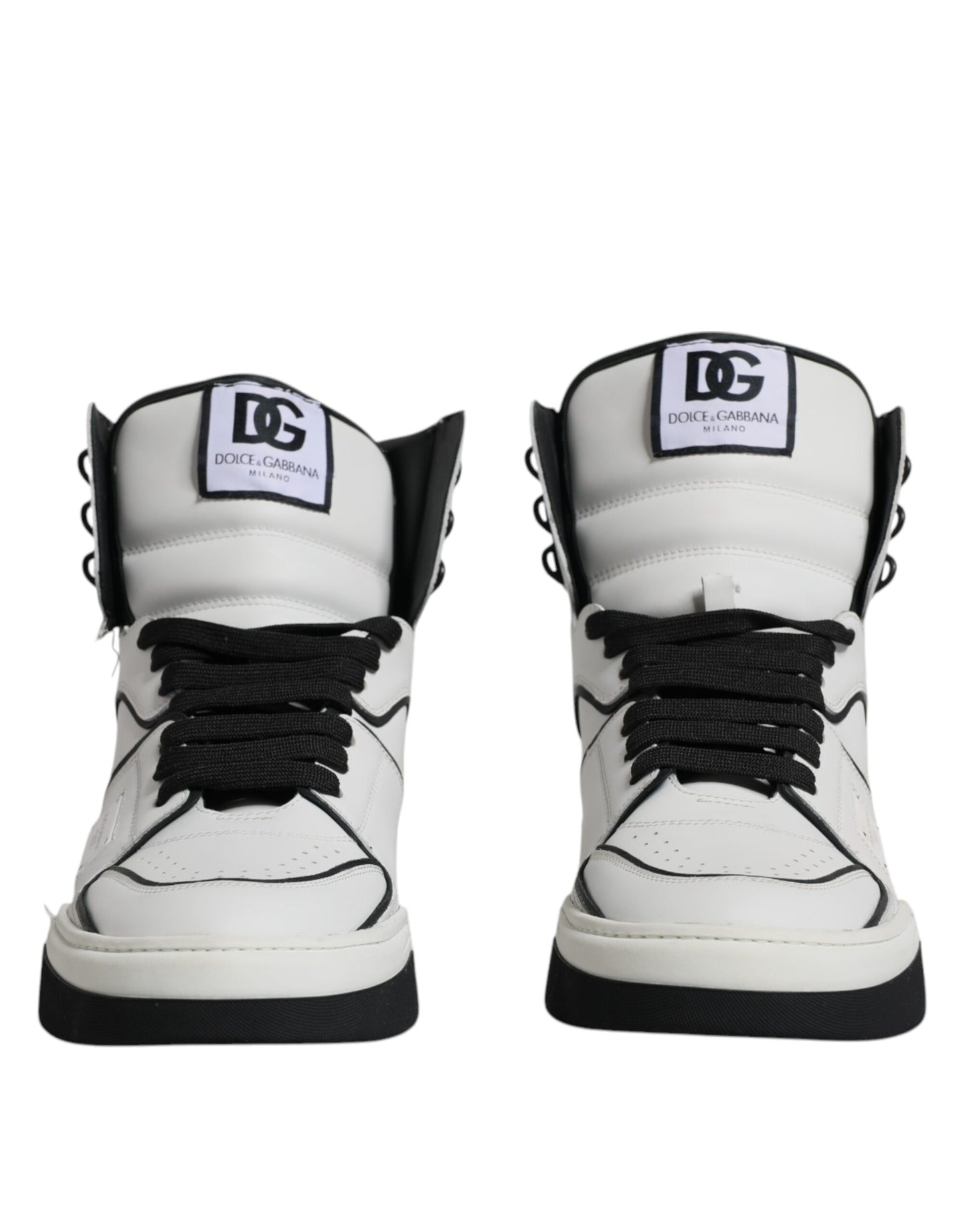 White Leather High Top Men Sneakers Shoes