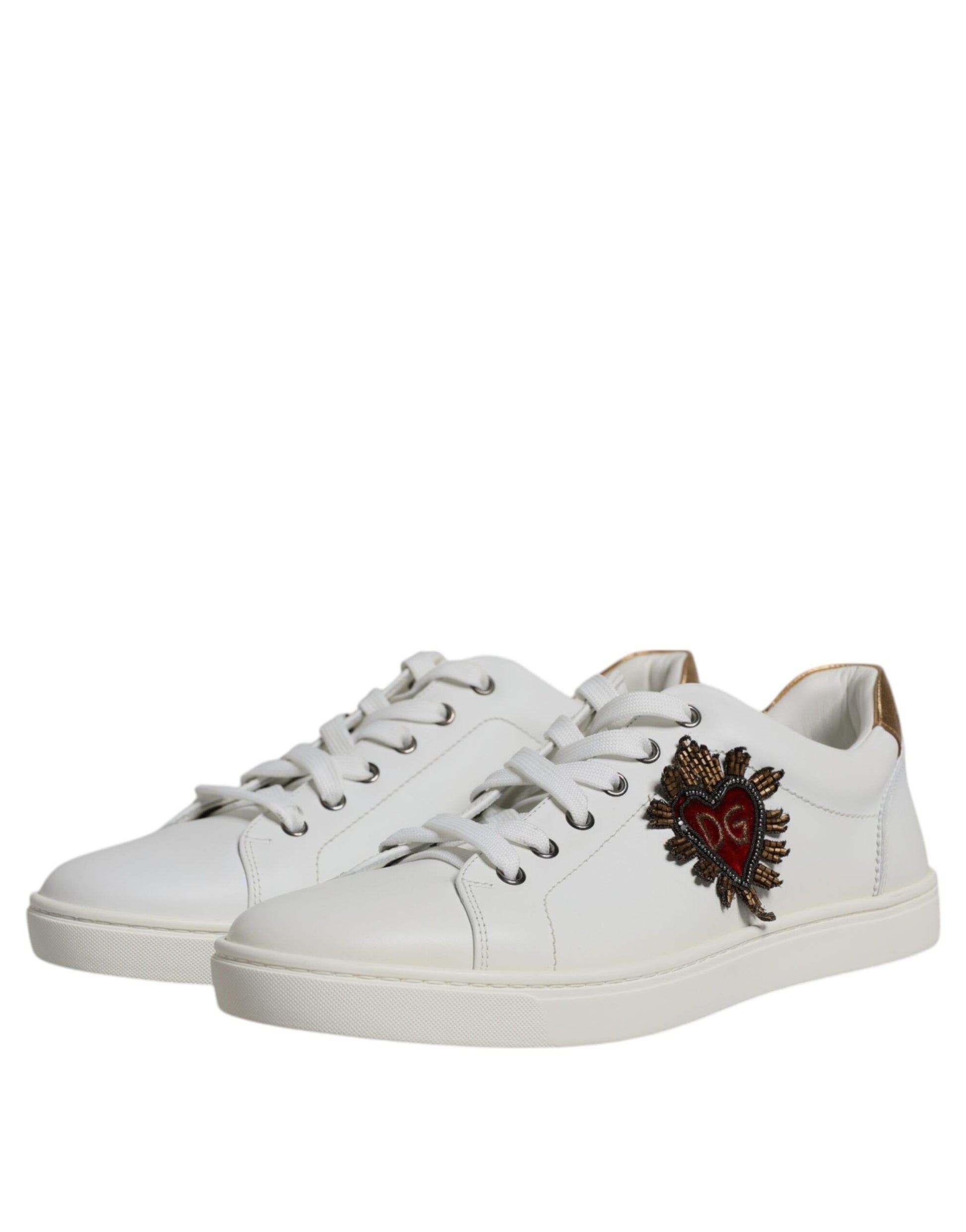 White London Heart Low Top Sneakers Shoes