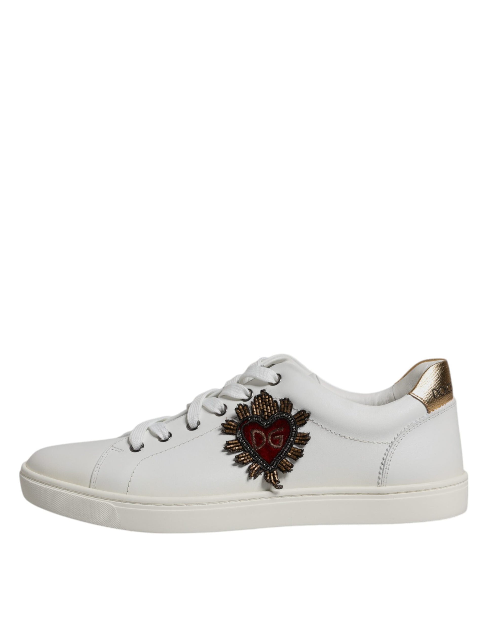 White London Heart Low Top Sneakers Shoes