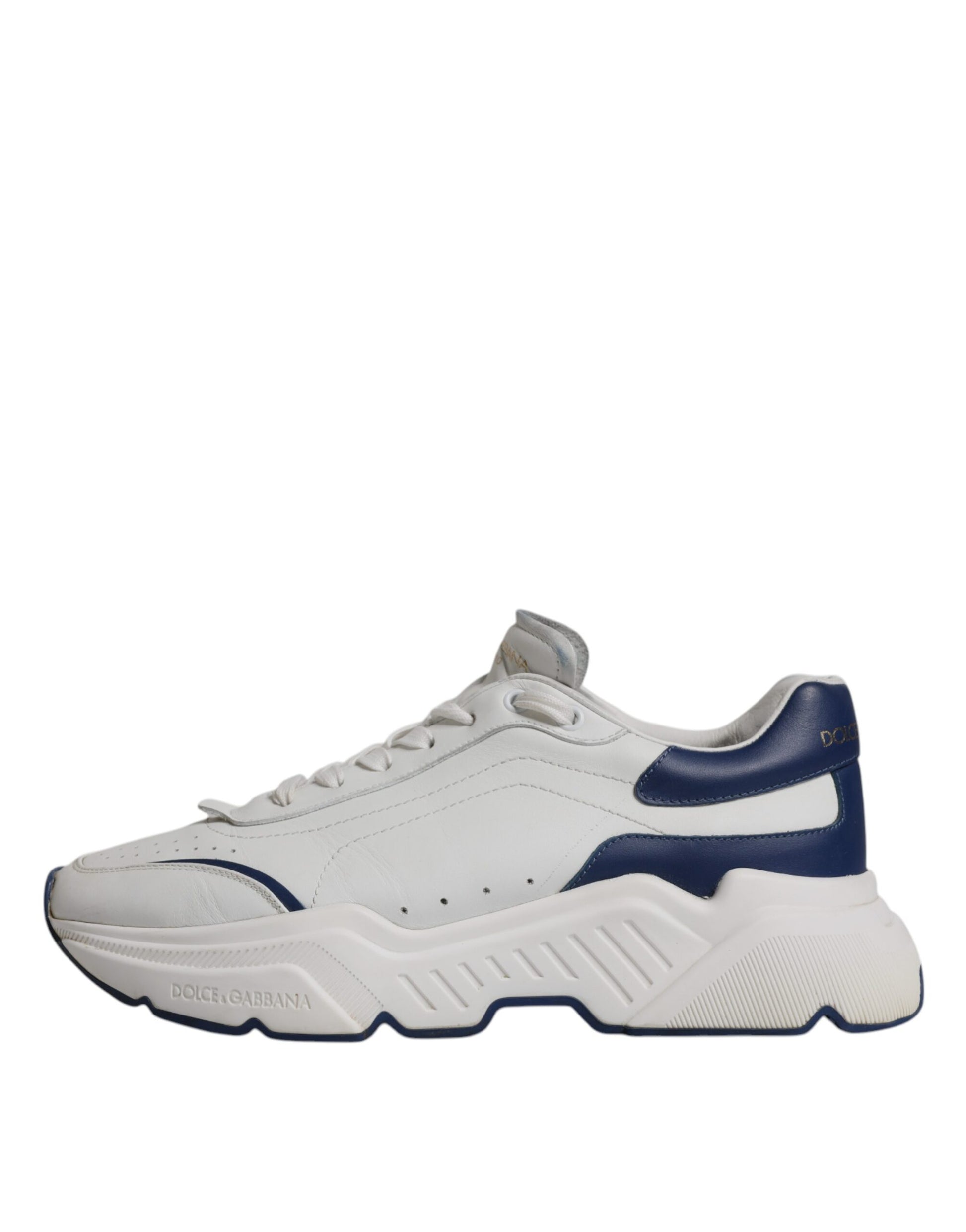 White Blue DAYMASTER Leather Sneakers Shoes