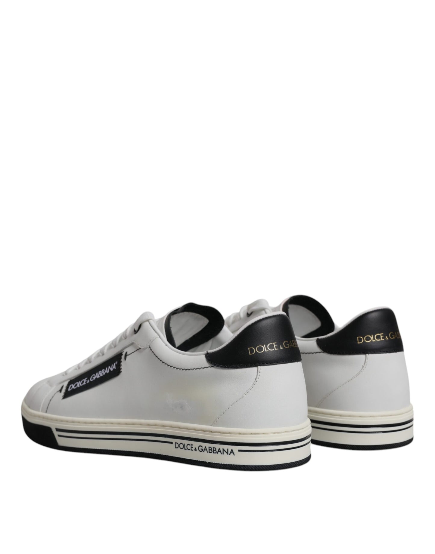 White Leather Low Top Men Sneakers Shoes