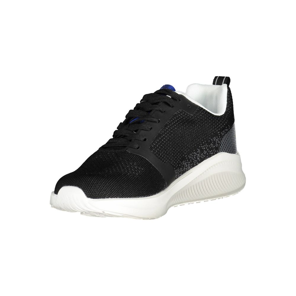 Black Polyester Sneaker