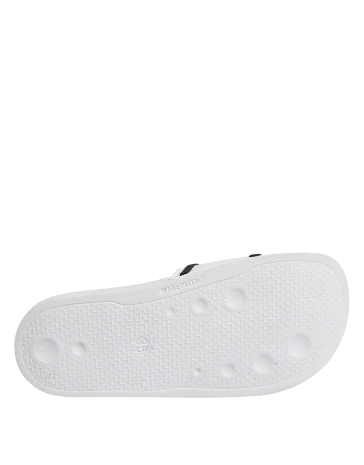 White Rubber Slides Sandals Beachwear Shoes