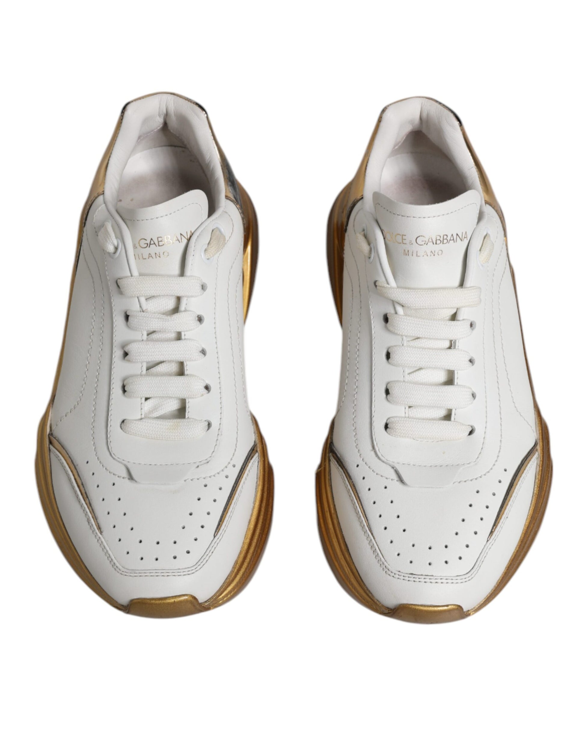 White Gold Daymaster Low Top Sneakers Shoes