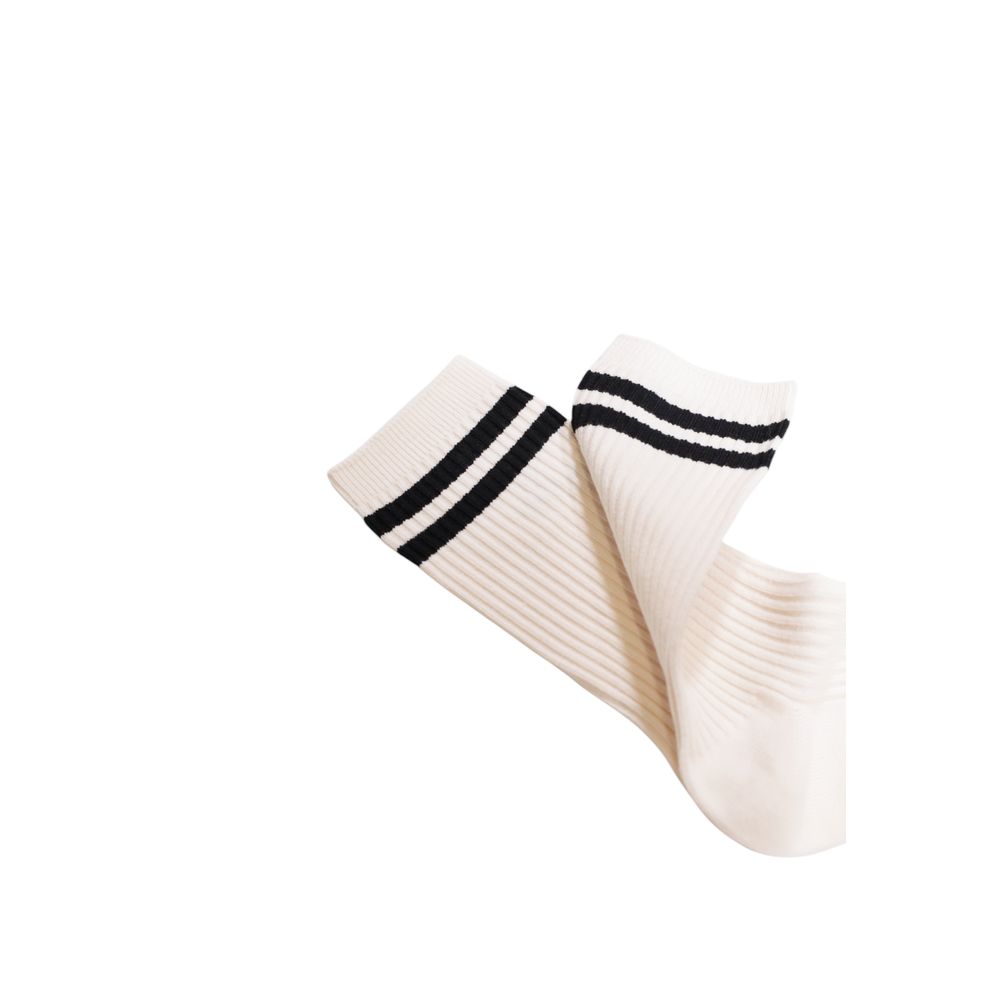 Cream Cotton Sock