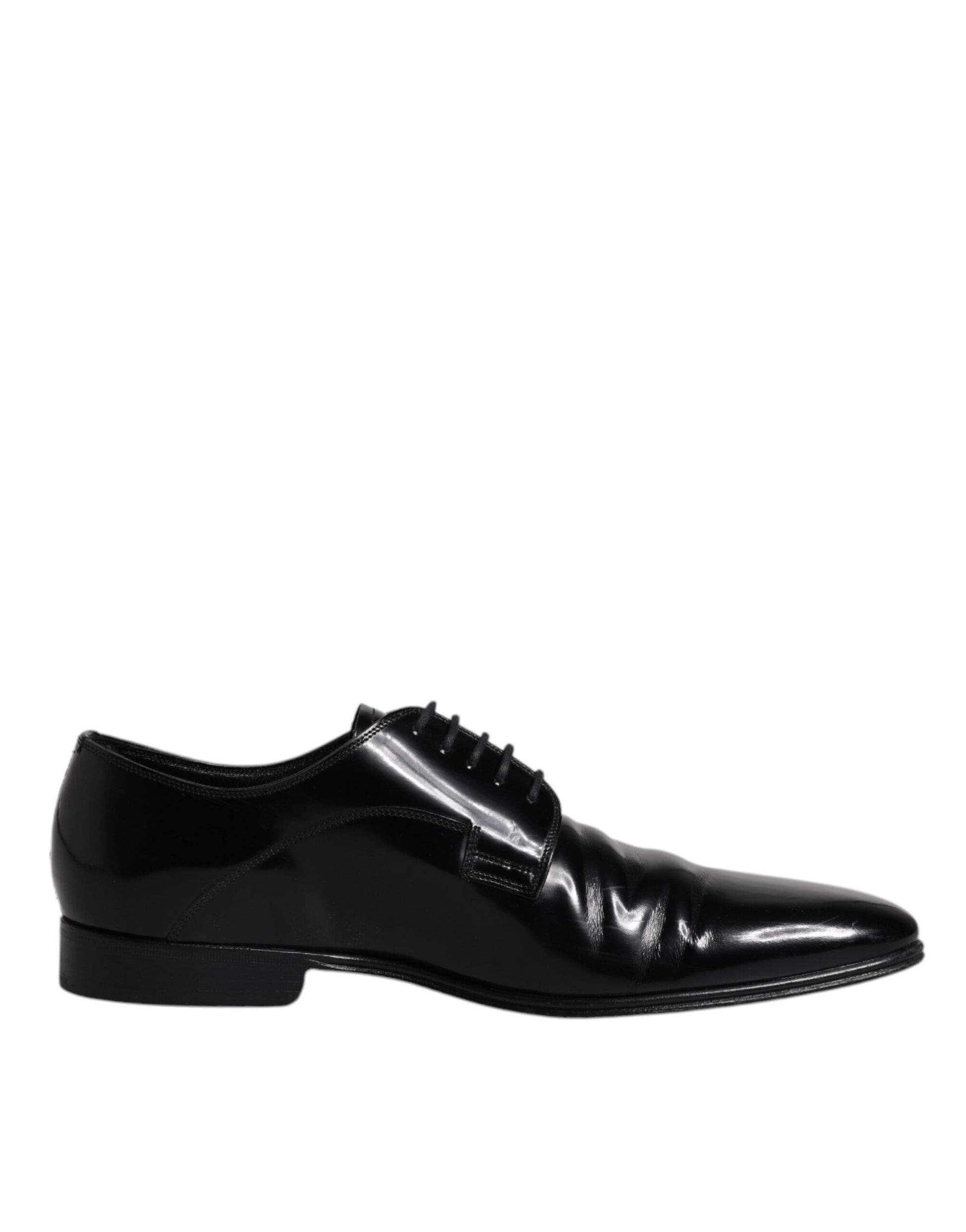 Black Patent Leather Derby Men Dress Shoes