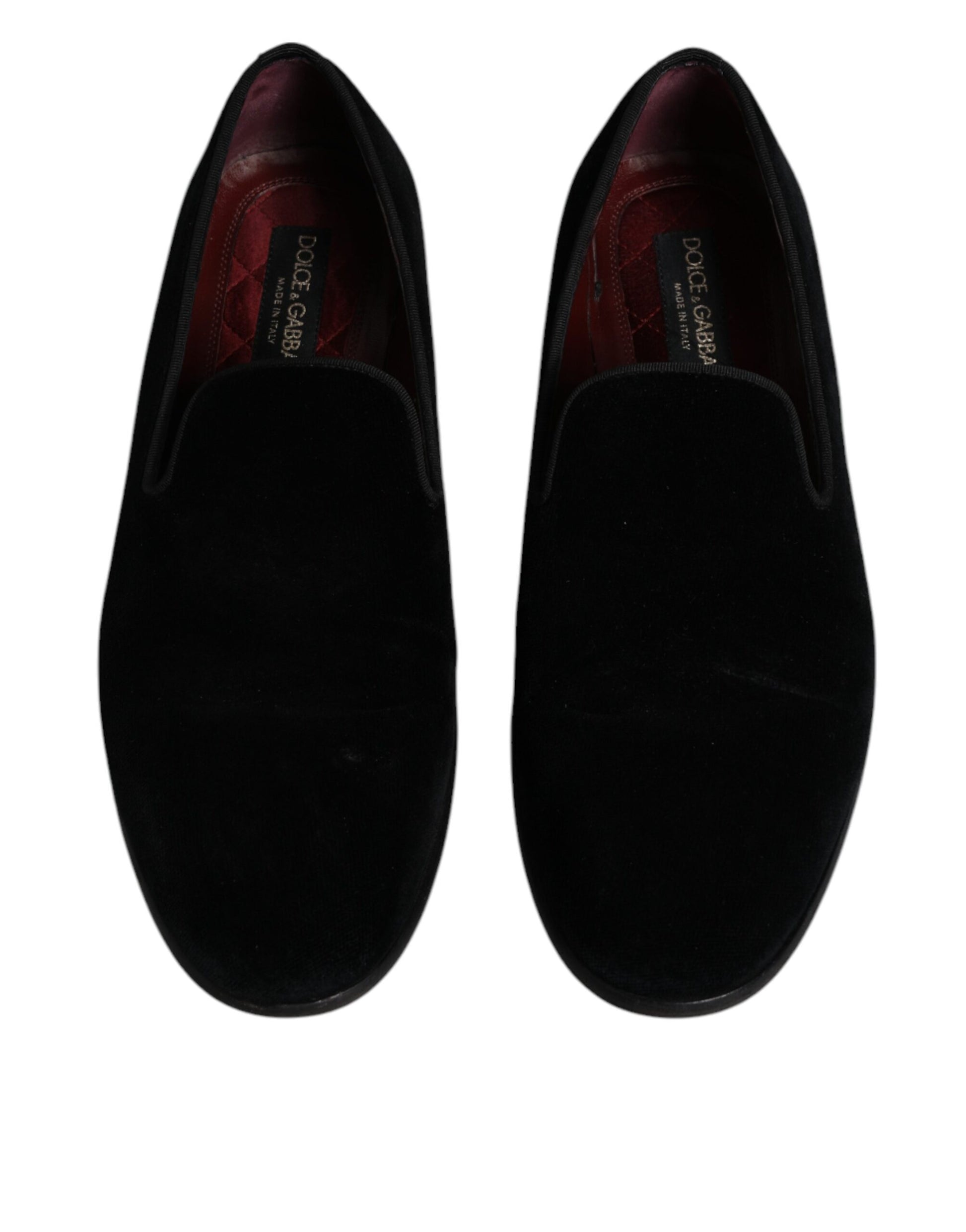 Black Velvet Loafers Formal Men Dress Shoes