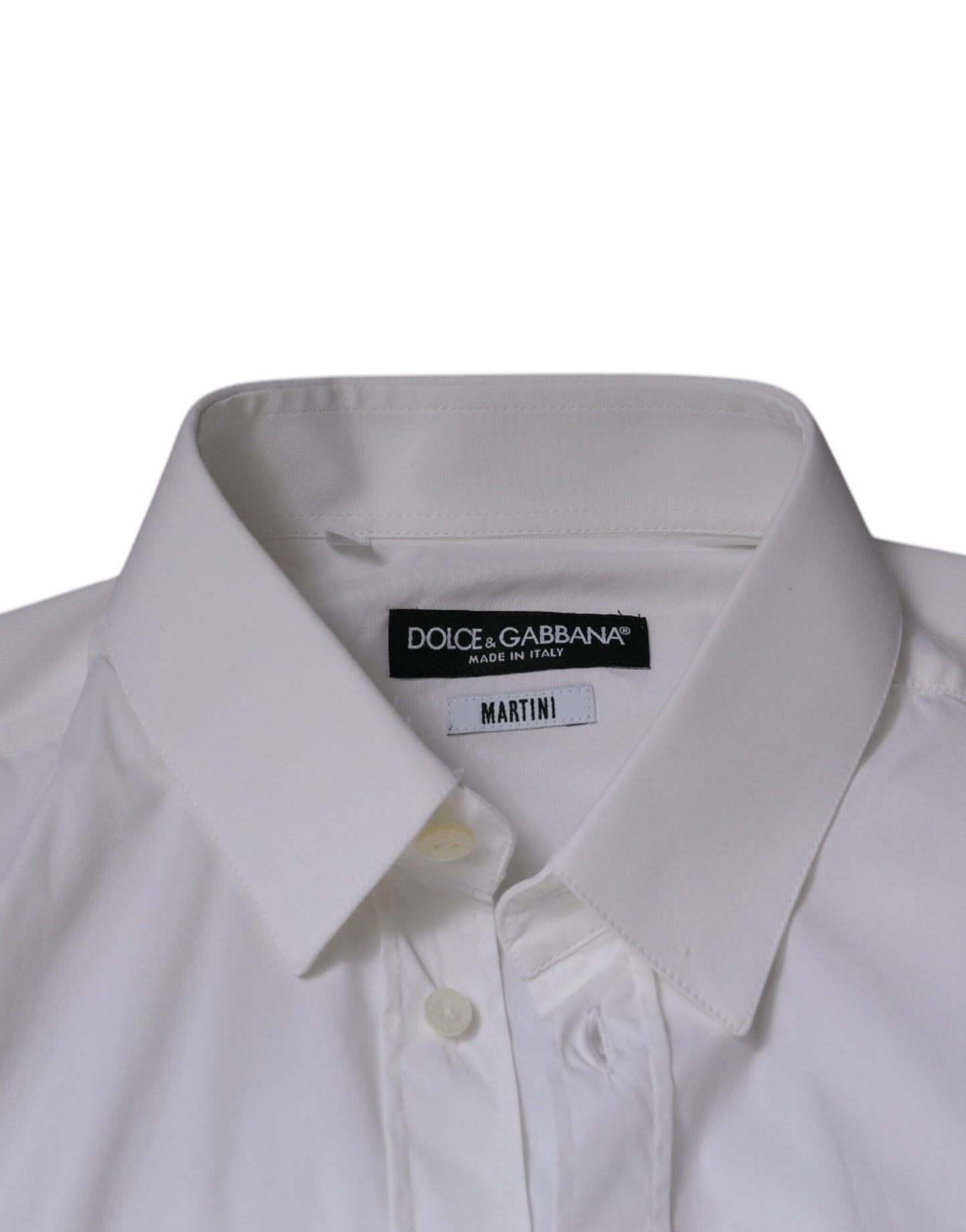 White Cotton Blend Formal MARTINI Shirt