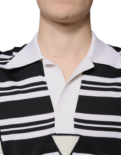 Multicolor Stripe Collared Polo T-shirt