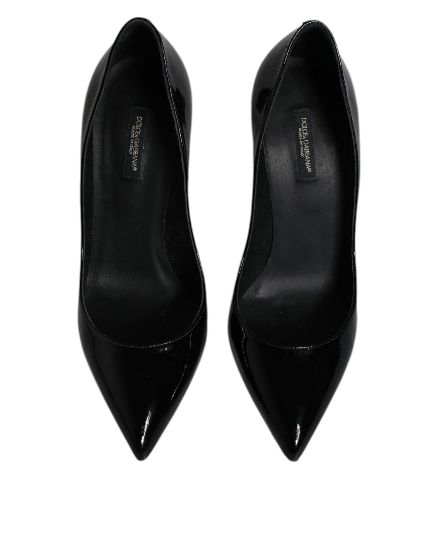 Black Patent Leather High Heels Pumps Shoes