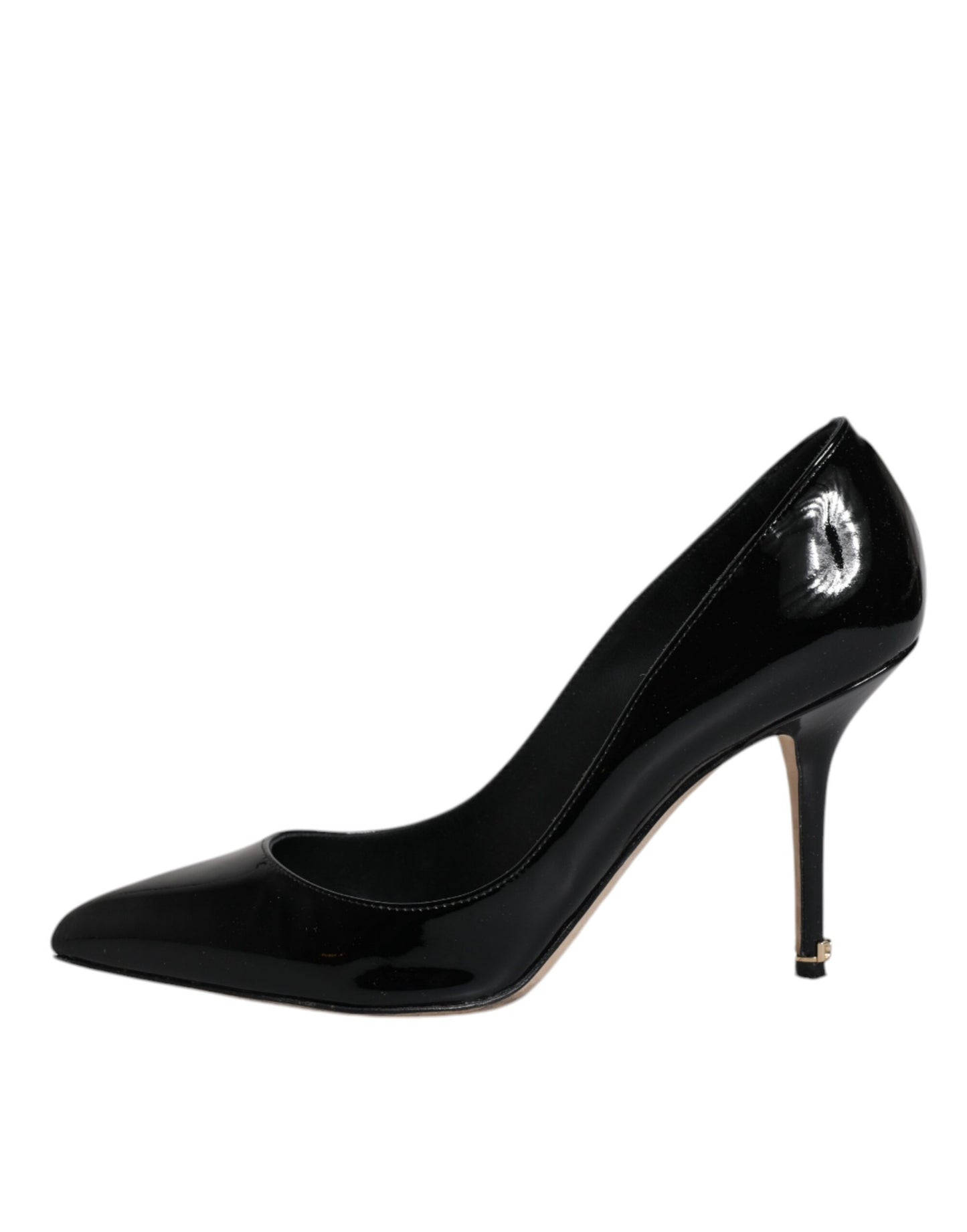 Black Patent Leather High Heels Pumps Shoes