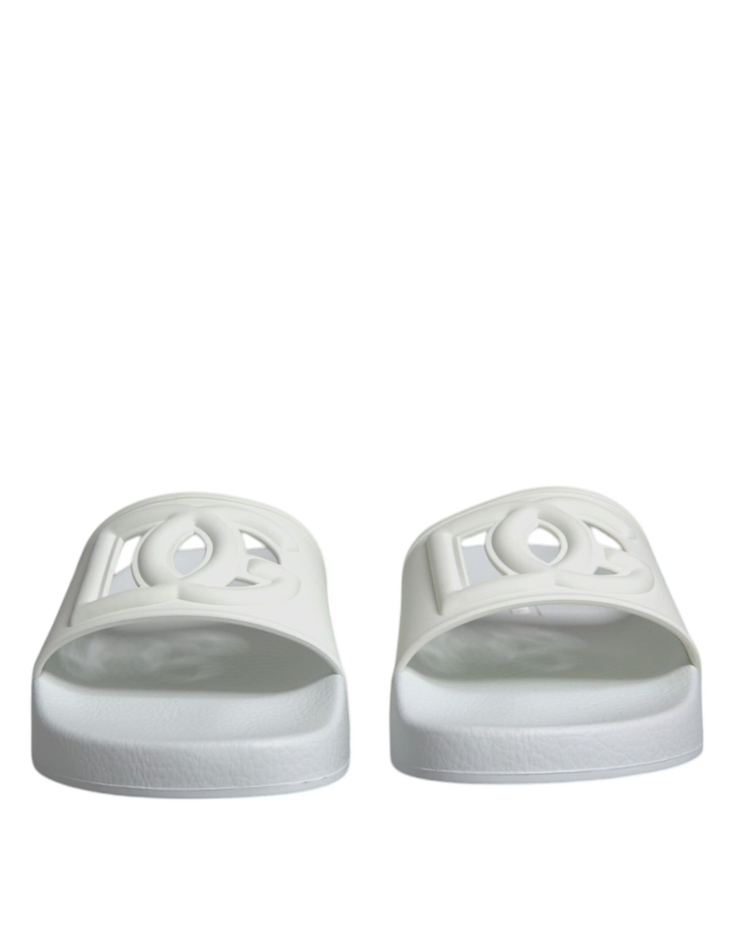 White Rubber Slides Sandals Beachwear Shoes