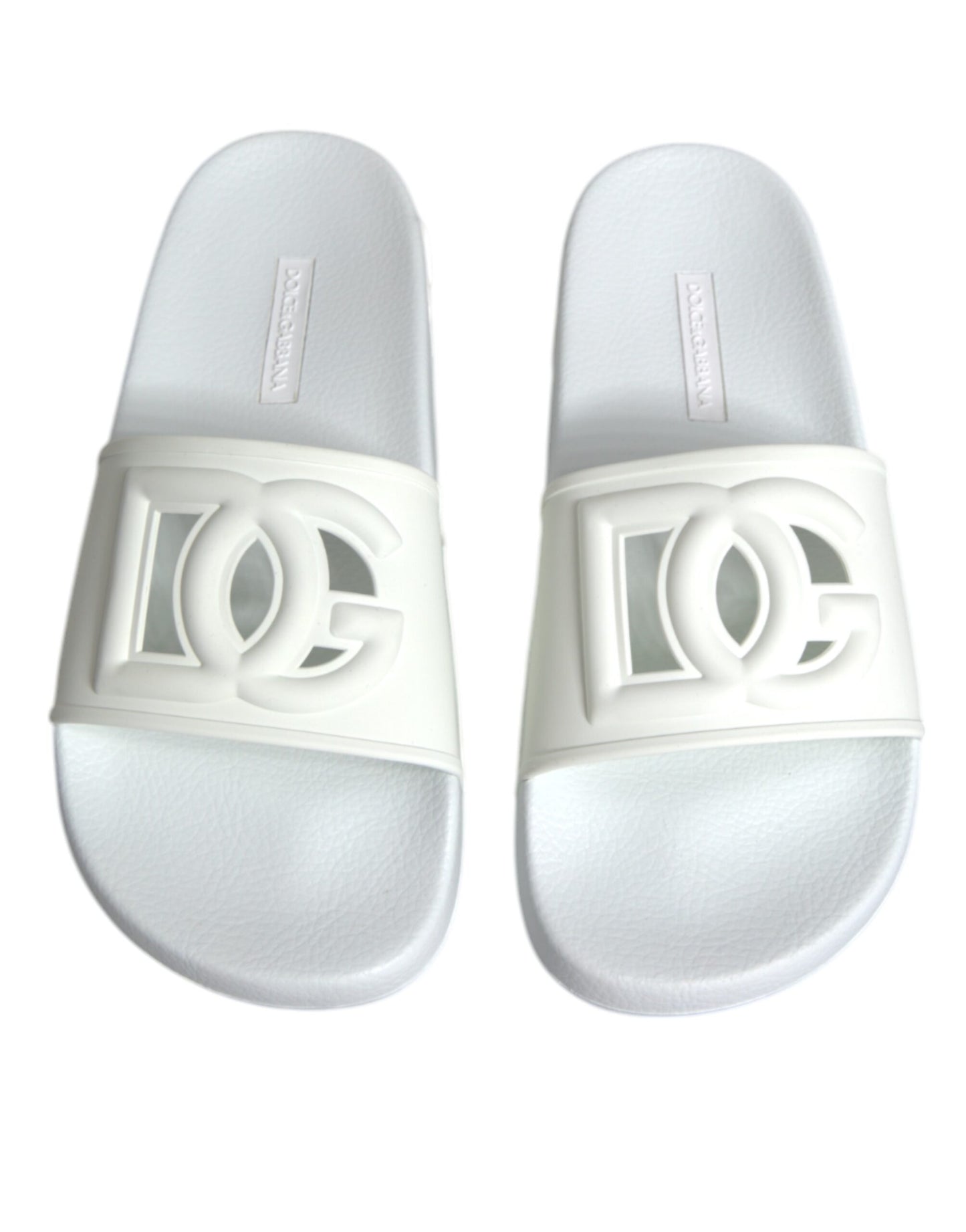 White Rubber Slides Sandals Beachwear Shoes