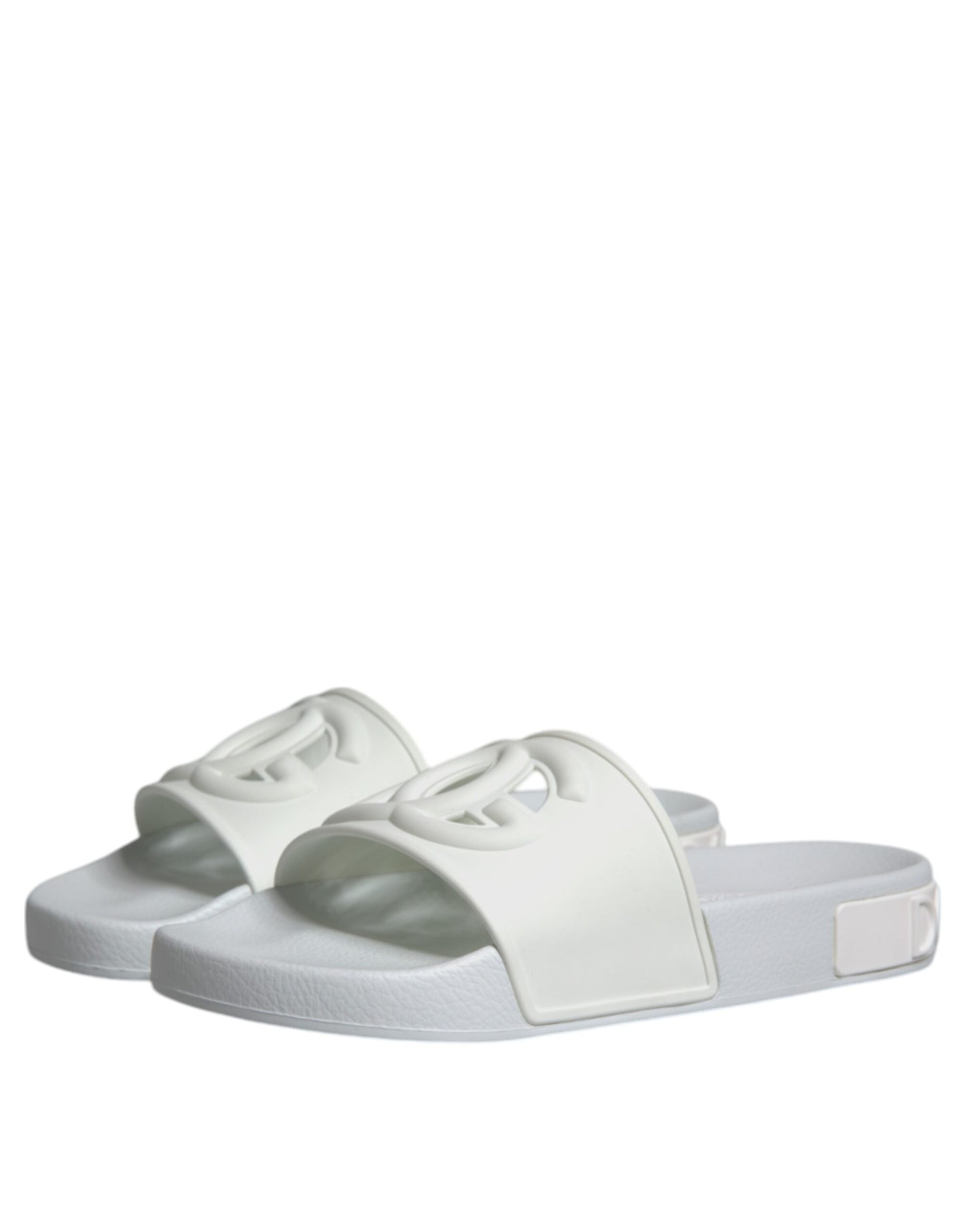 White Rubber Slides Sandals Beachwear Shoes