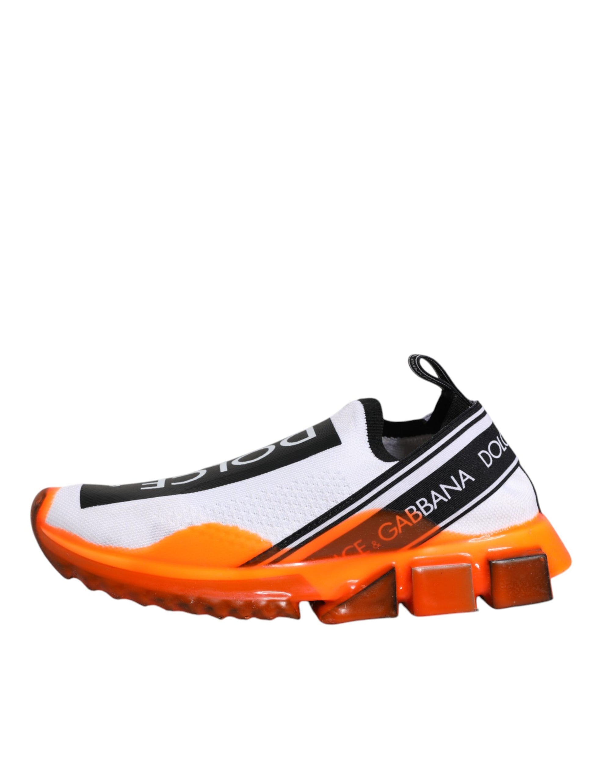 White Orange Slip On Sorrento Sneakers Shoes