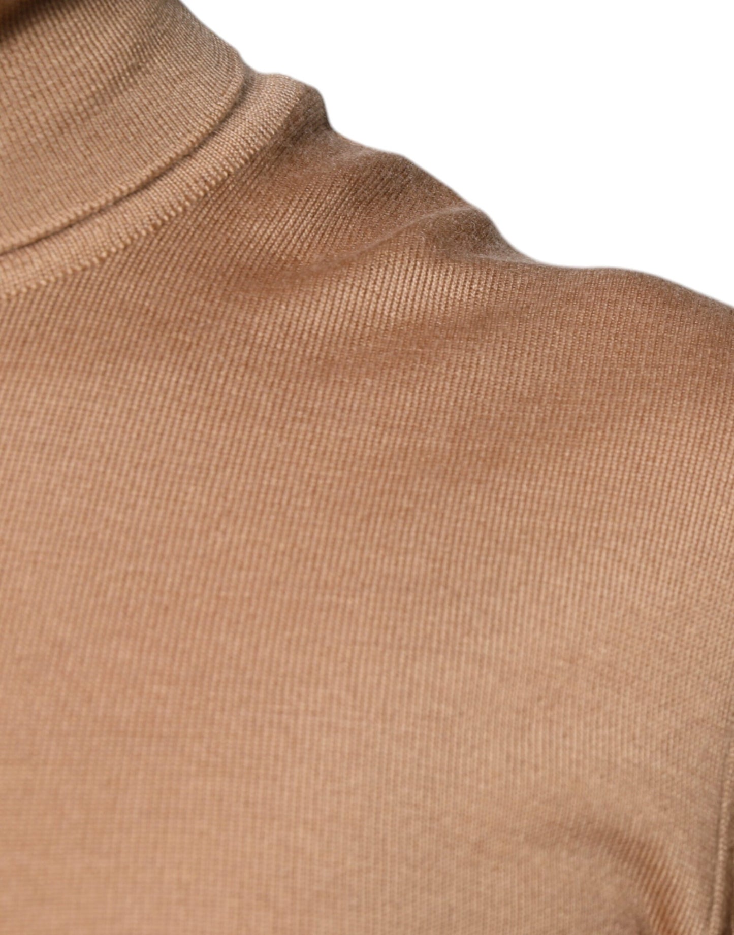 Brown Turtleneck Long Sleeve Pullover Sweater