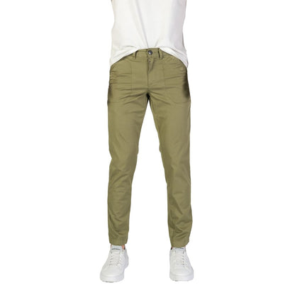 Green Cotton Jeans & Pant