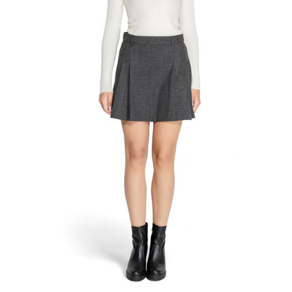 Gray Polyester Skirt