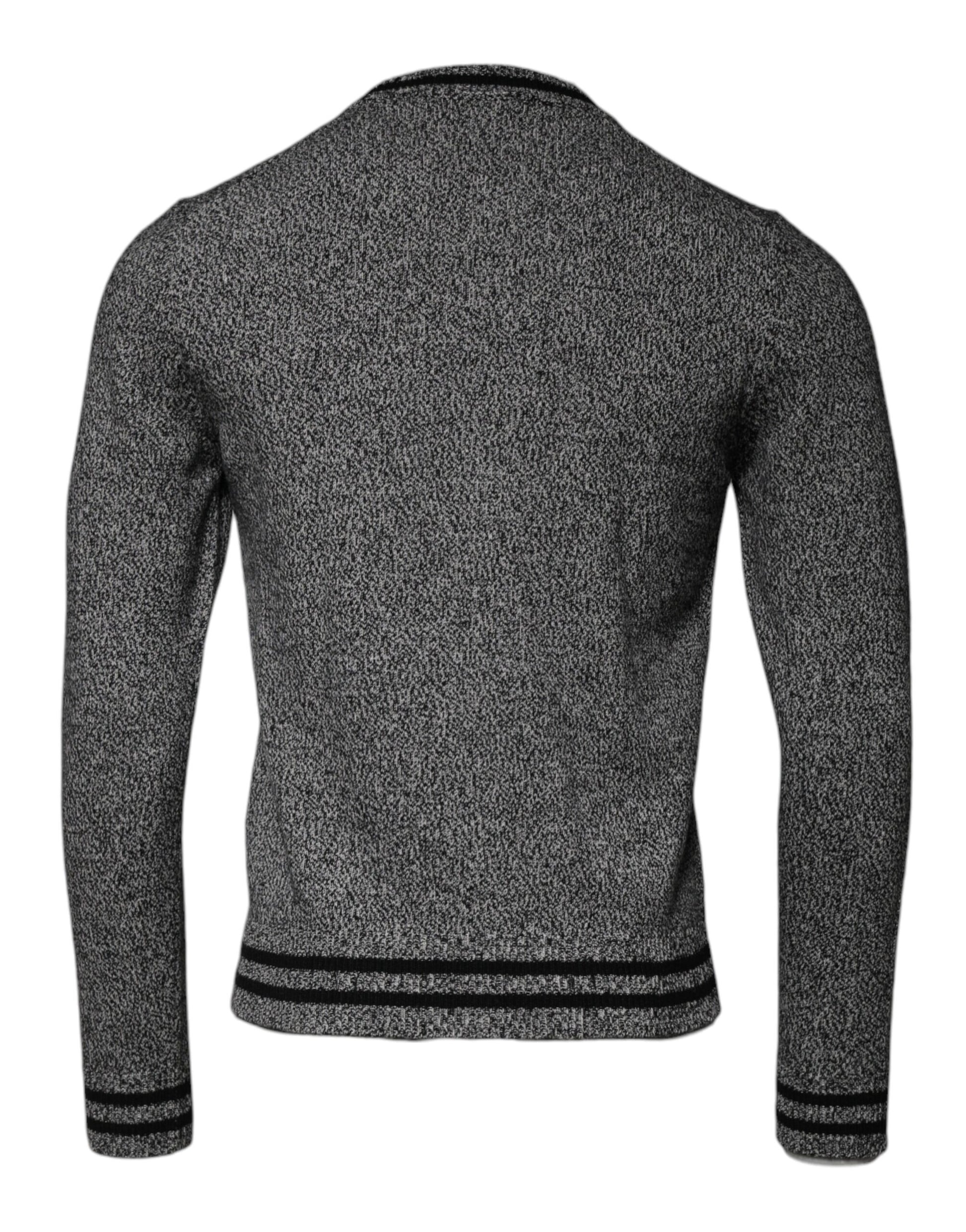 Gray Crown King Cashmere Pullover Sweater