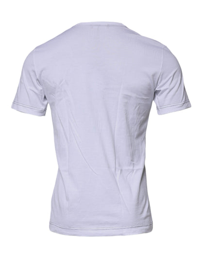 White Devozione Crew Neck Short Sleeve T-shirt