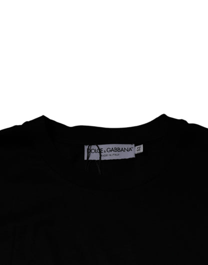 Black Crew Neck Short Sleeve T-shirt