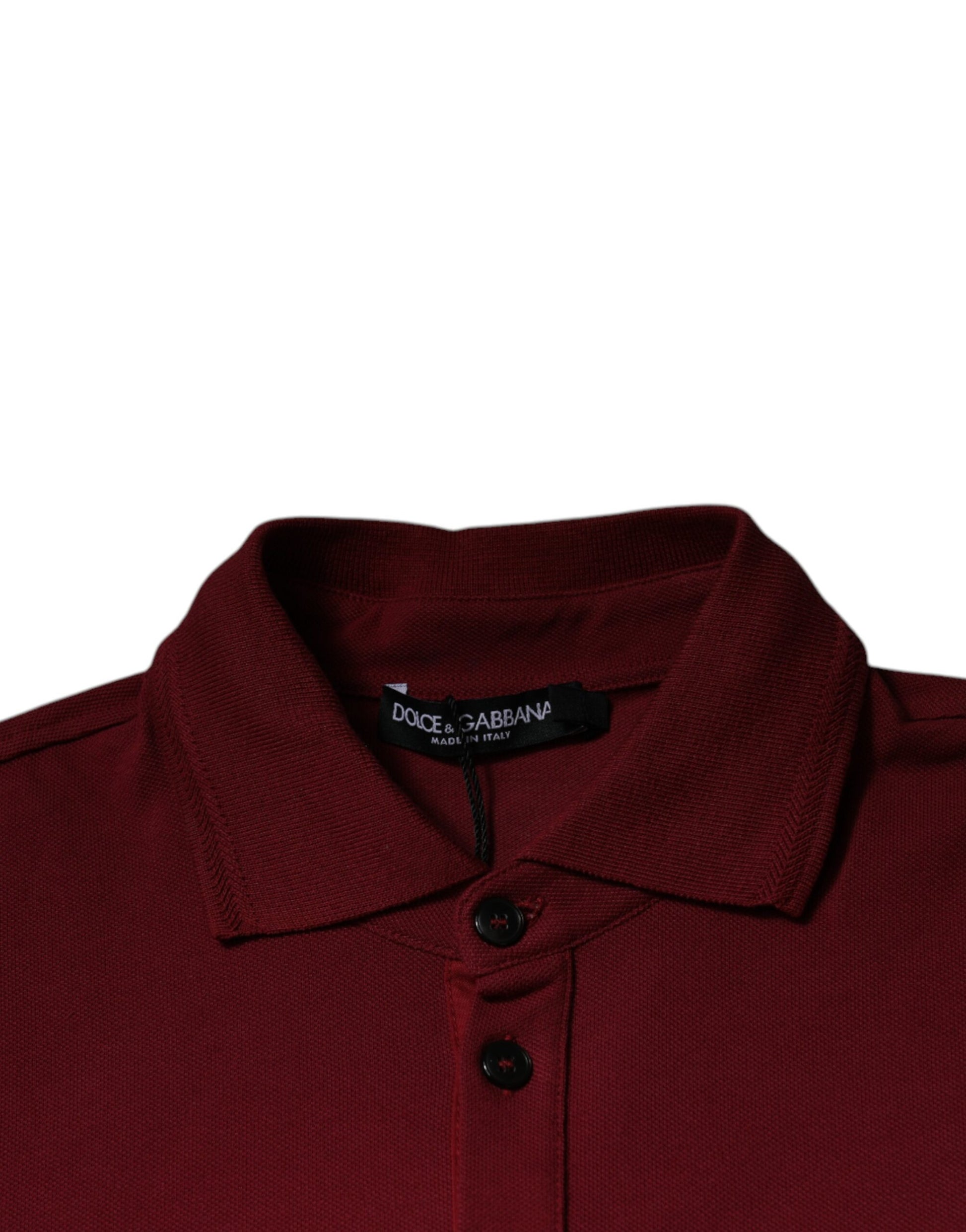 Red Crown Bee Cotton Collared Polo T-shirt