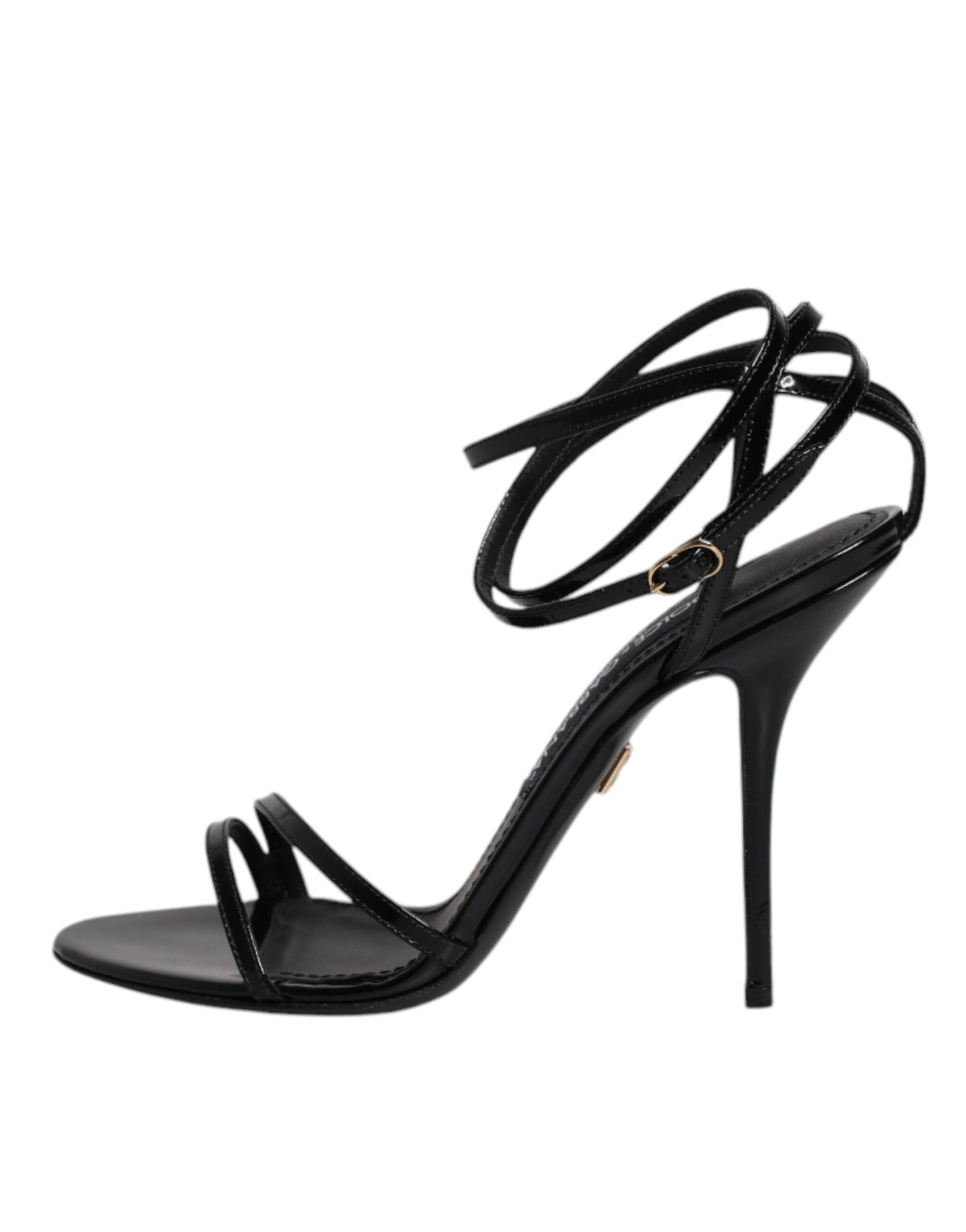 Black KEIRA Heels Ankle Strap Sandals Shoes