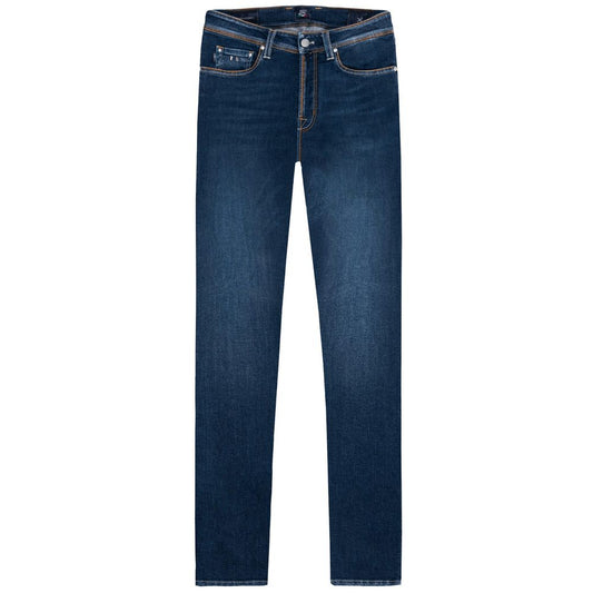 Blue Cotton Jeans & Pant